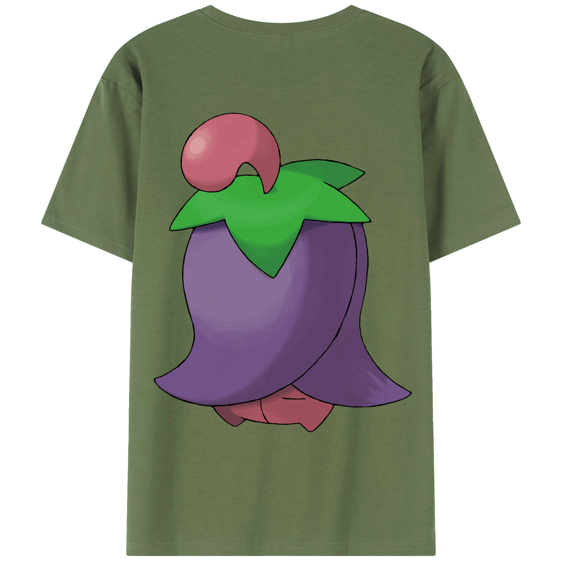 （画像用） ポケットモンスター Pokémon 綿100％ メンズ半袖Tシャツ（バックプリント） 通気性